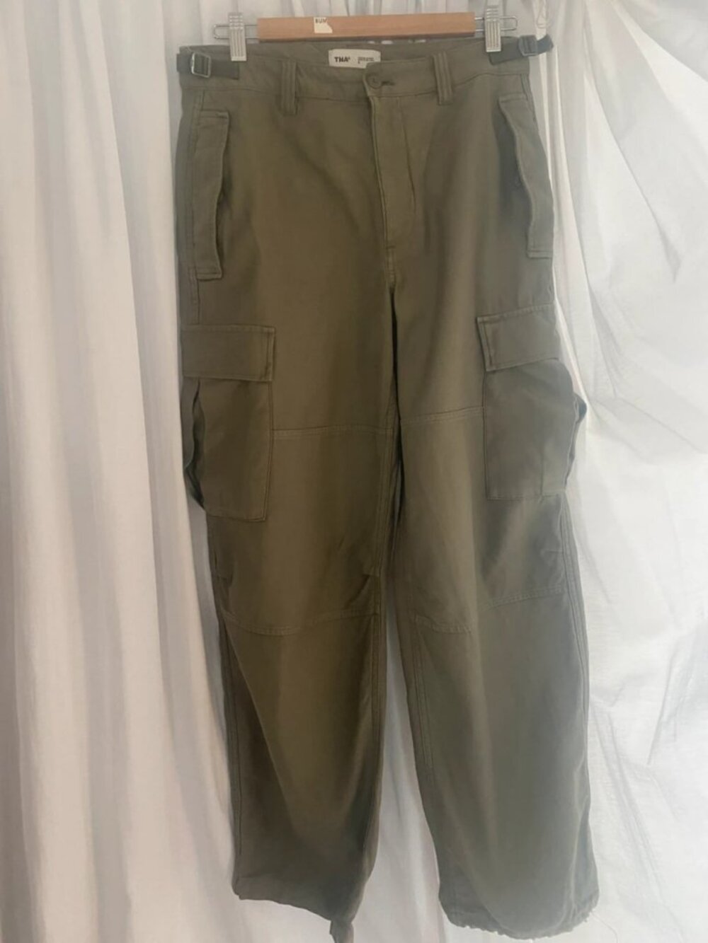 Olive Green Utility Cargo Pants Size M